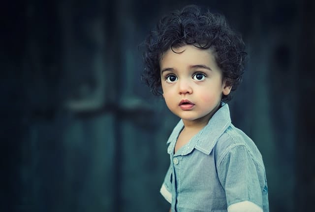 child looking into the camera
